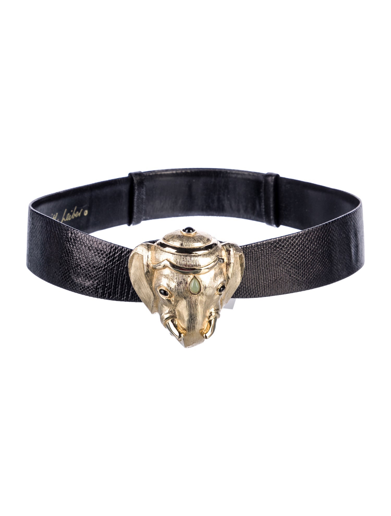 Judith Leiber Leather Waist Belt
