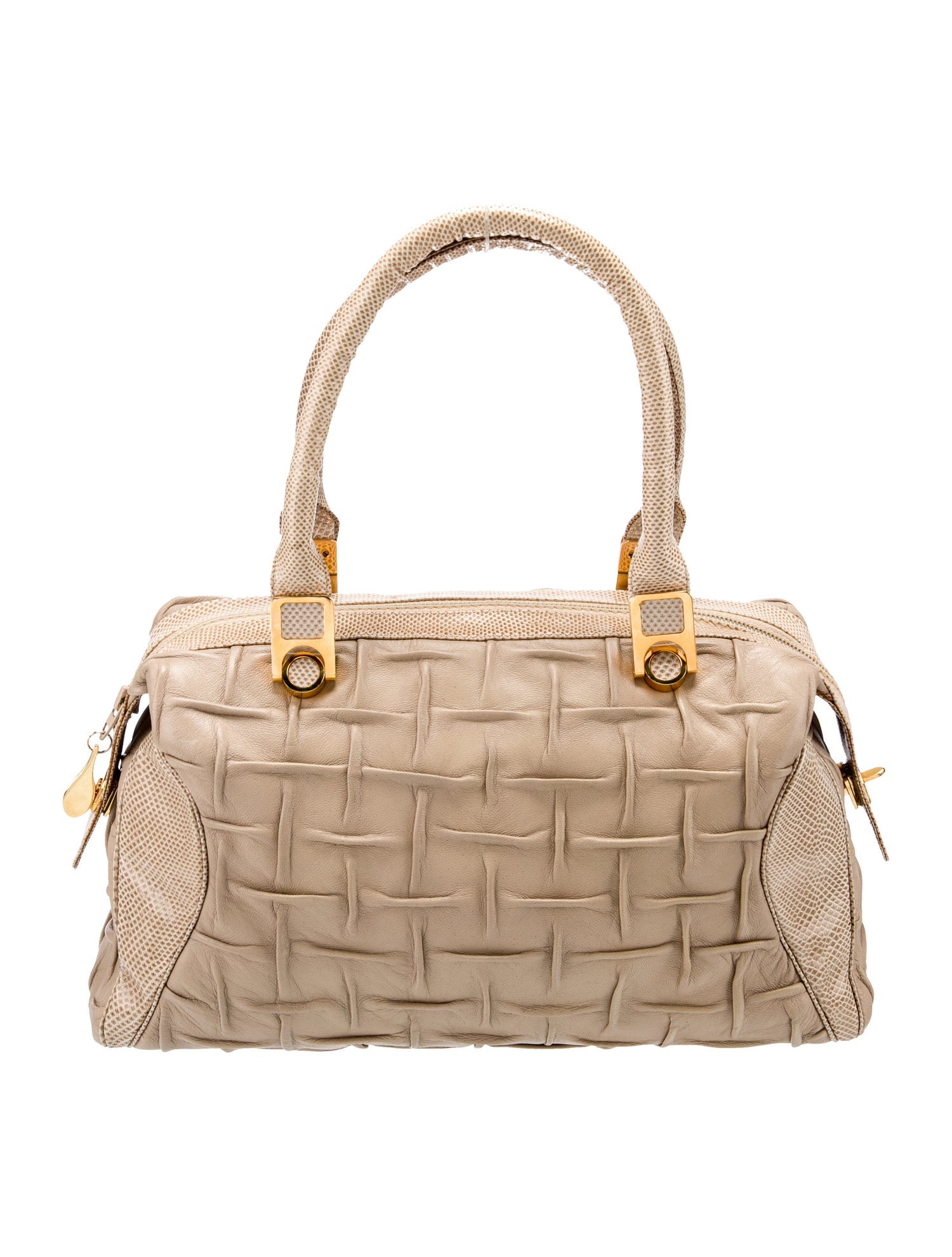 Judith Leiber Leather Top Handle Bag