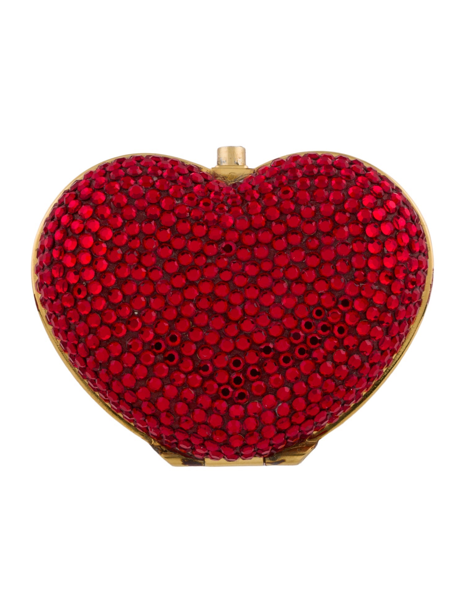 Judith Leiber Crystal Heart Pill Box