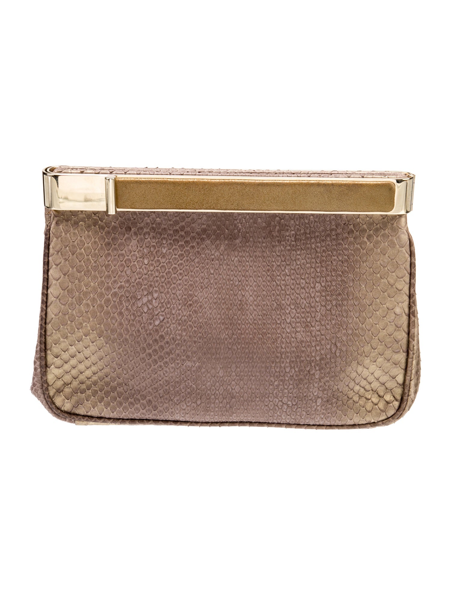 Judith Leiber Snakeskin Clutch