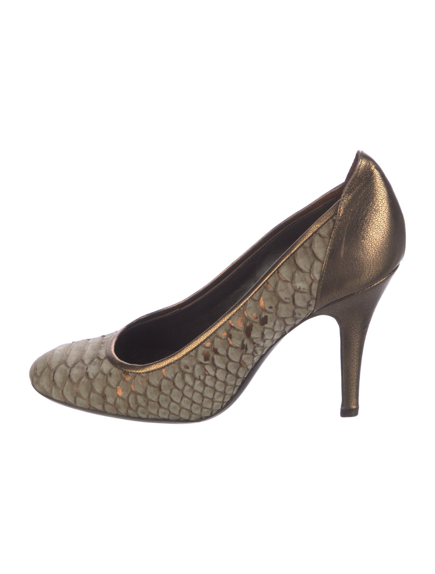 Judith Leiber Leather Printed Pumps