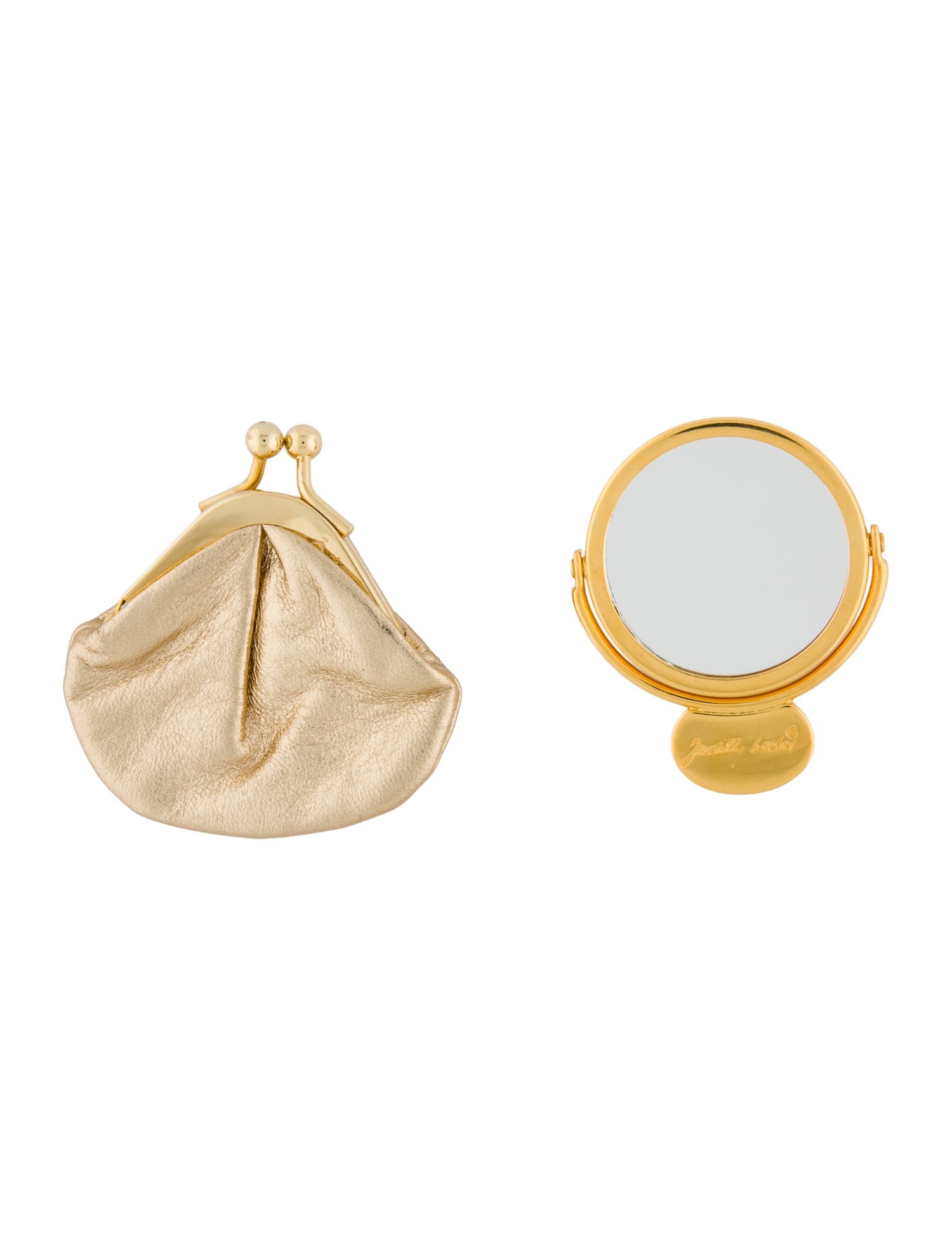 Judith Leiber Mirror and Coin Pouch Set