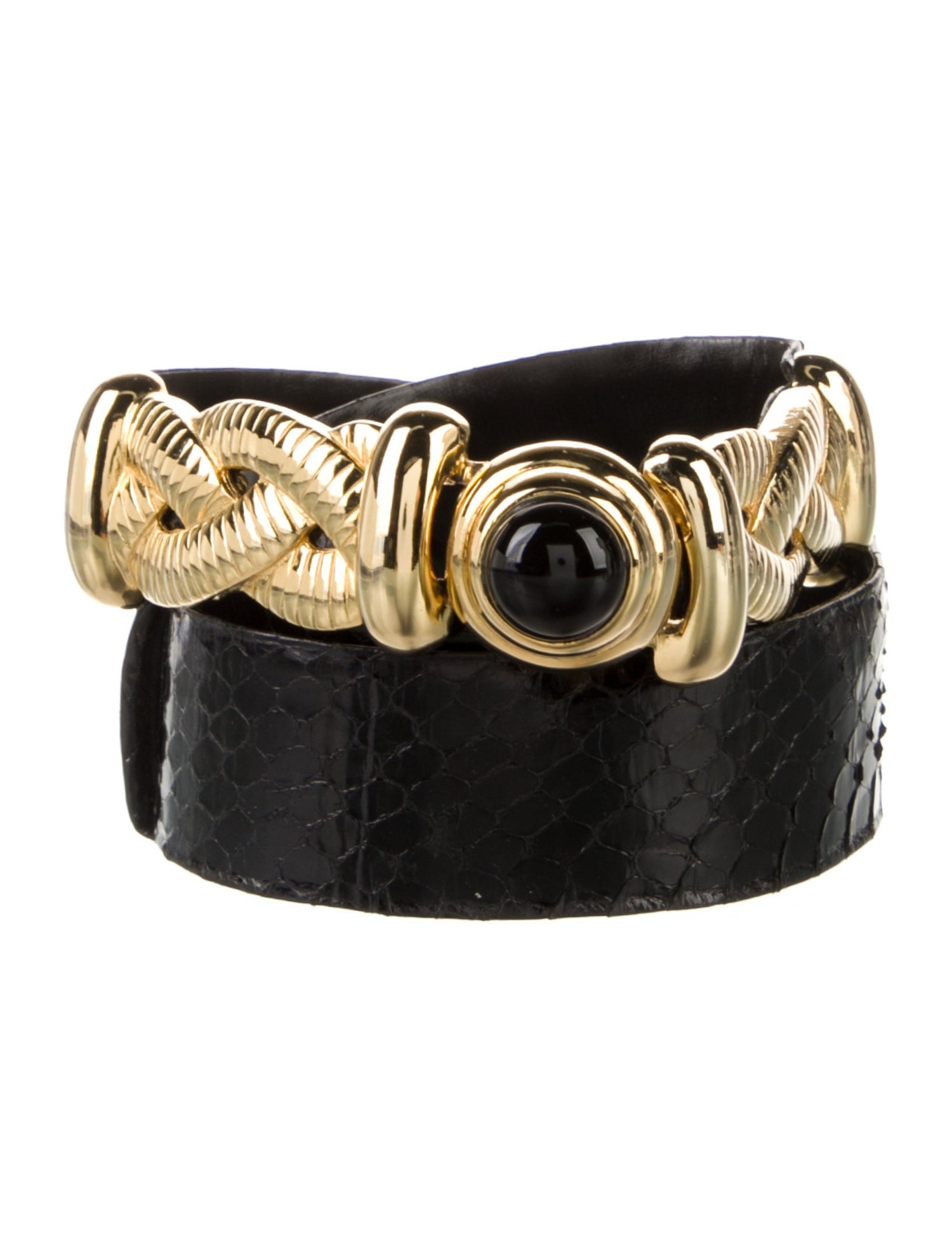 Judith Leiber Leather Belt