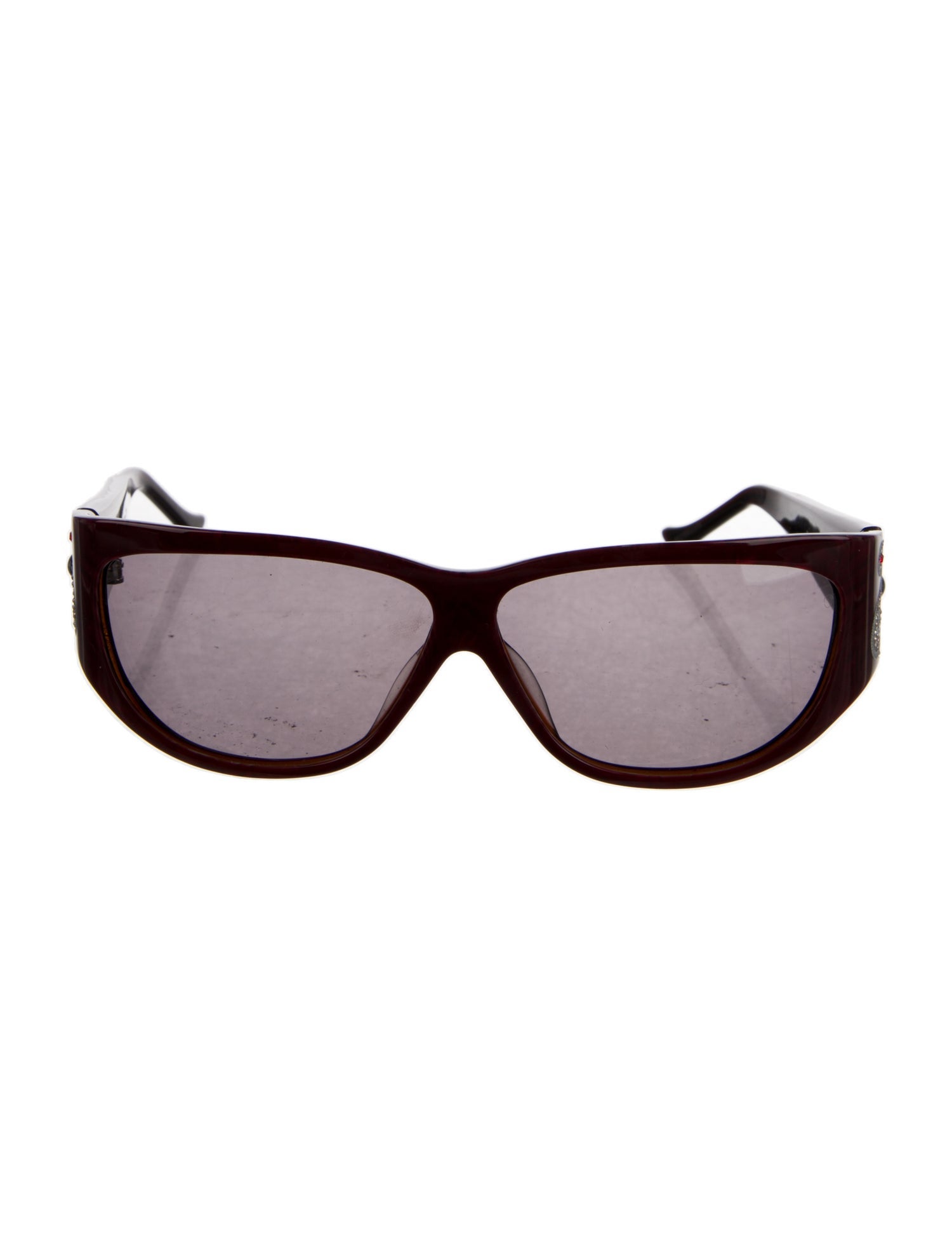 Judith Leiber Shield Tinted Sunglasses