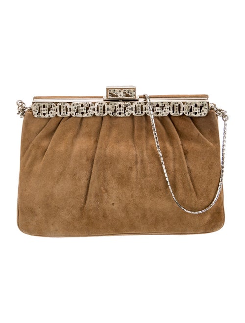 Judith Leiber Suede Shoulder Bag