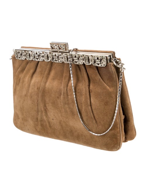 Judith Leiber Suede Shoulder Bag