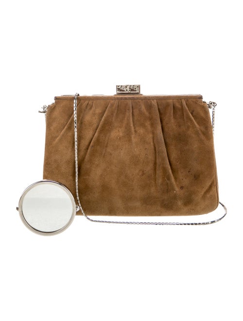 Judith Leiber Suede Shoulder Bag