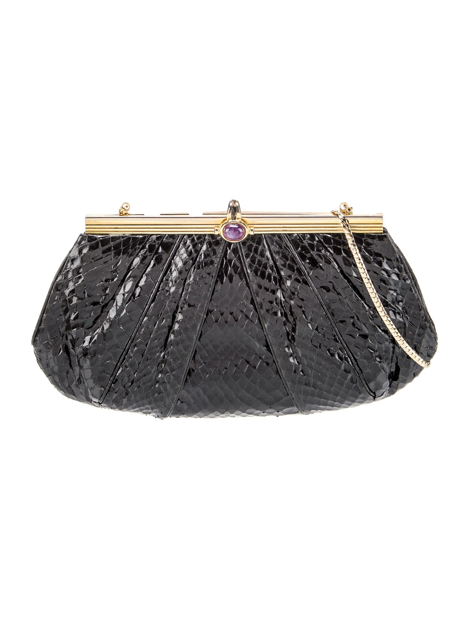 Judith Leiber Embossed Leather Evening Bag