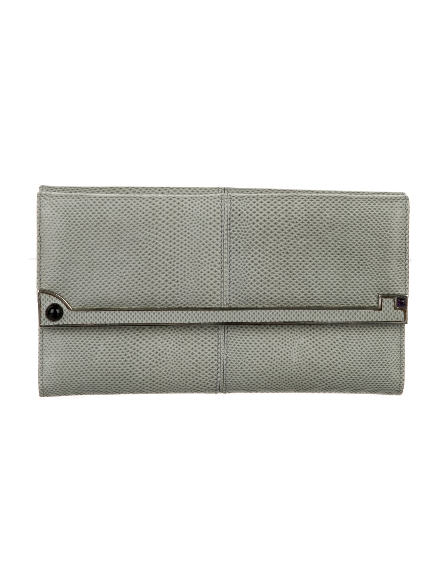 Judith Leiber Leather Trifold Wallet