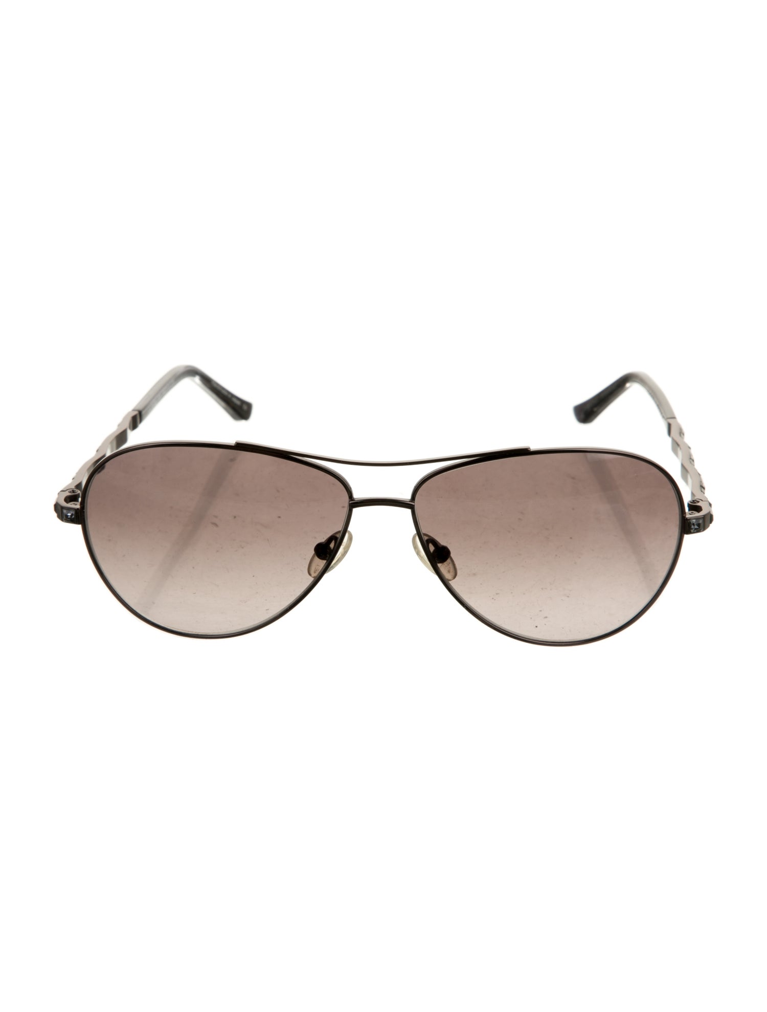 Judith Leiber Aviator Gradient Sunglasses