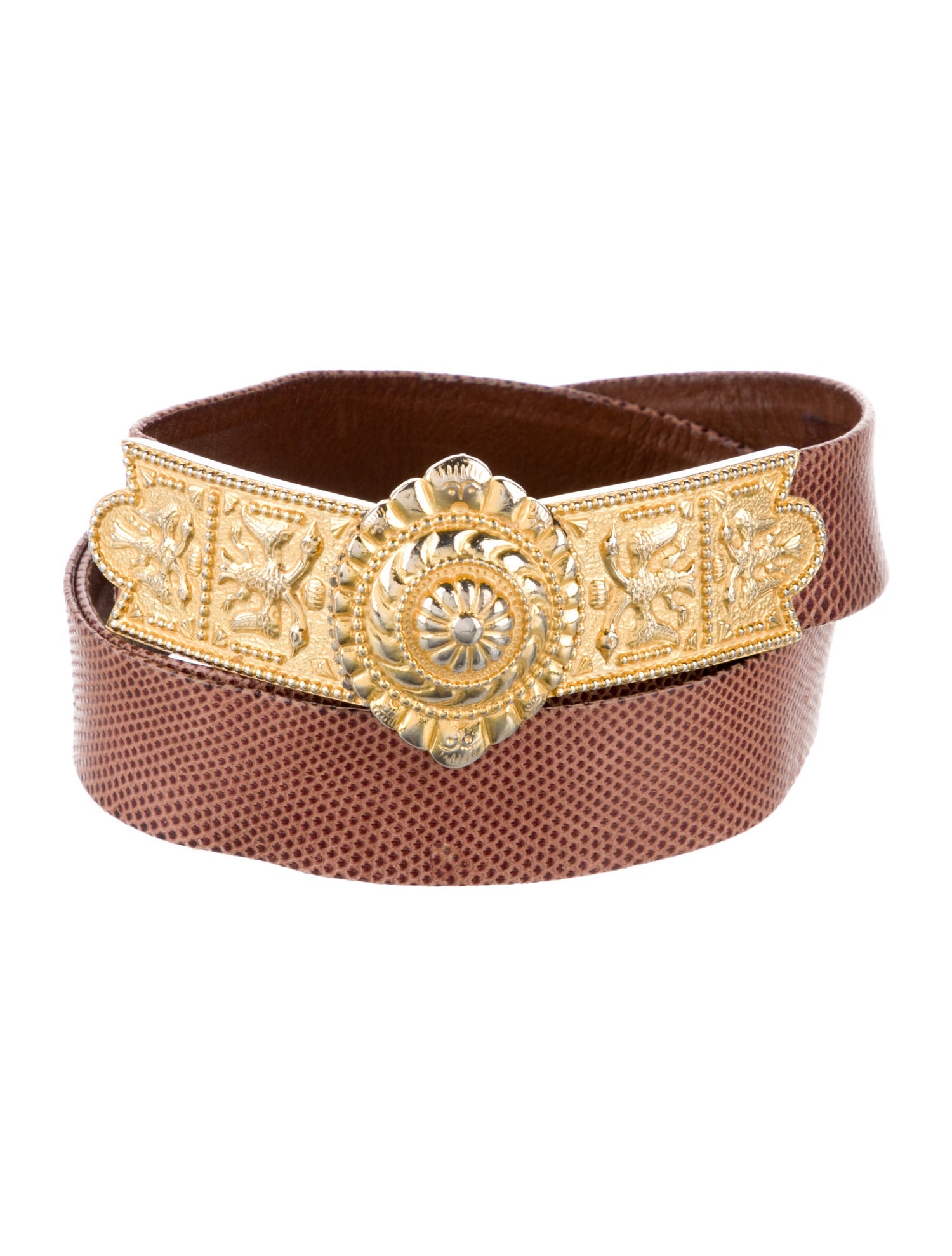 Judith Leiber Leather Waist Belt