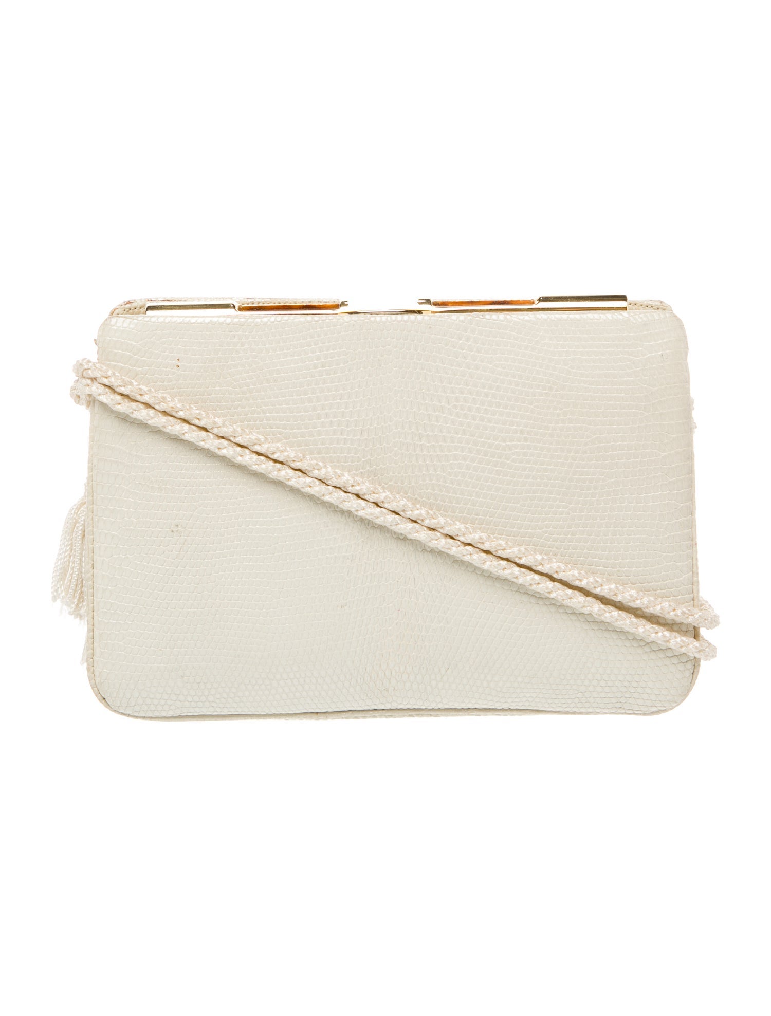 Judith Leiber Embossed Leather Crossbody Bag