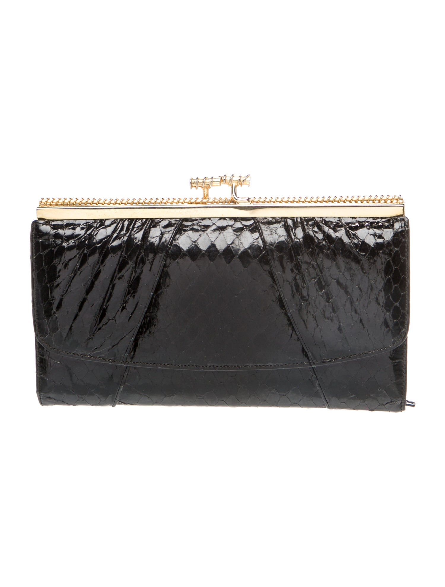 Judith Leiber Leather Clutch