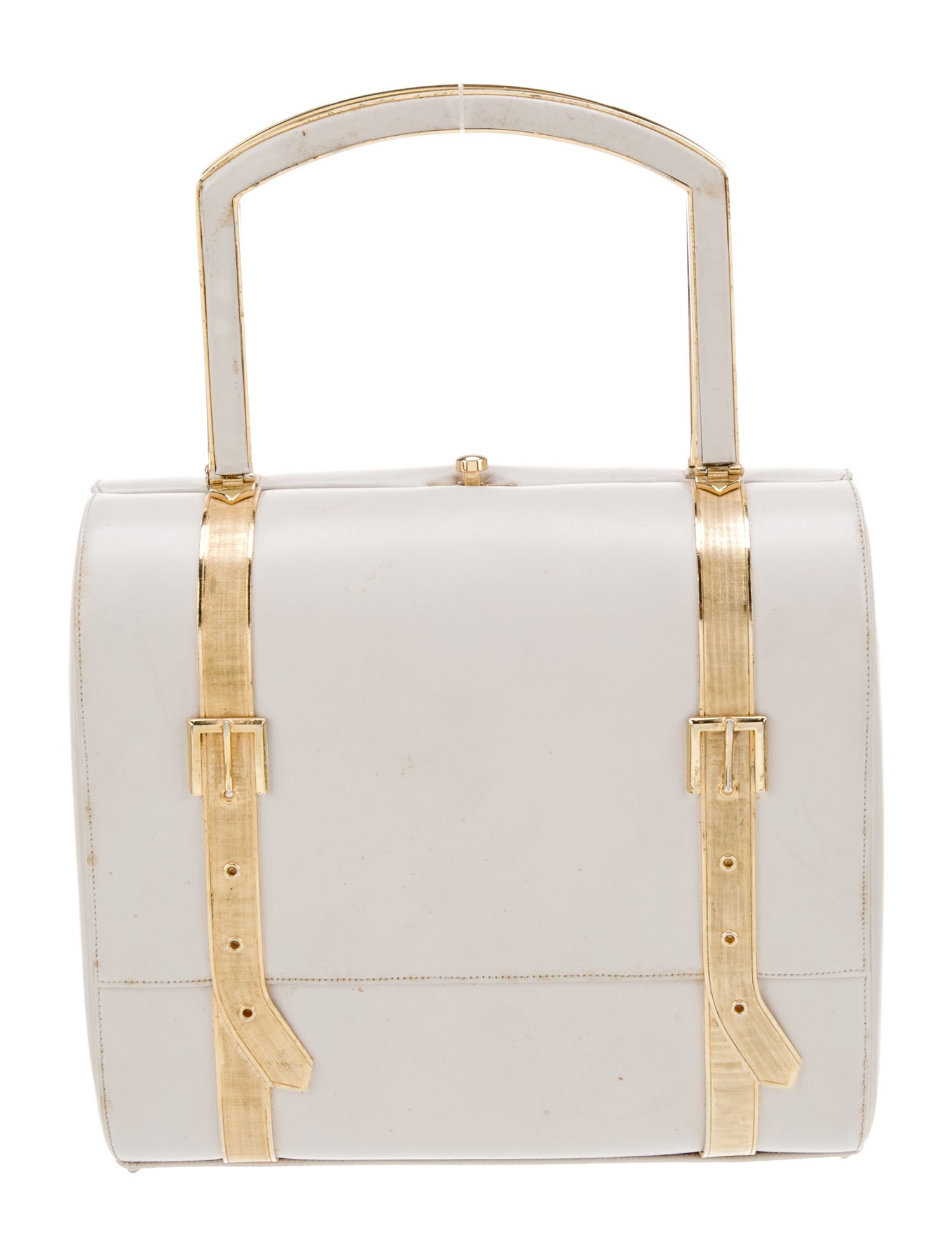 Judith Leiber Leather Top Handle Bag