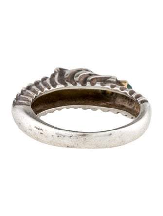 Judith Leiber Emerald Zebra Cocktail Ring