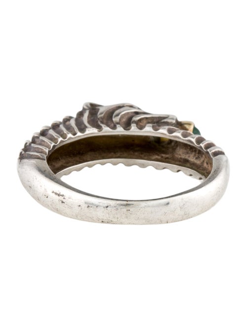Judith Leiber Emerald Zebra Cocktail Ring