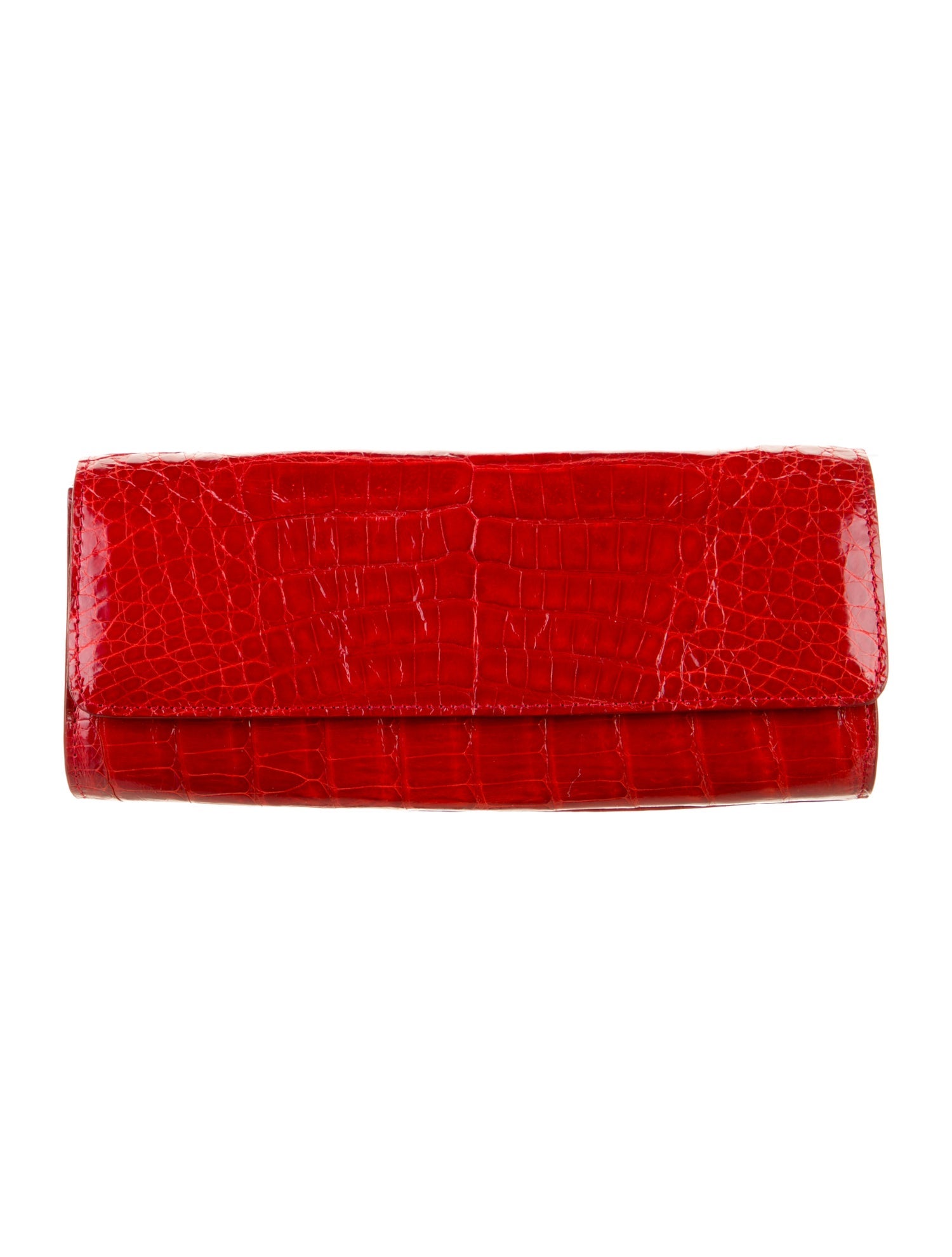 Judith Leiber Alligator Printed Continental Wallet