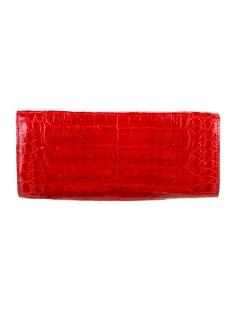 Judith Leiber Alligator Printed Continental Wallet