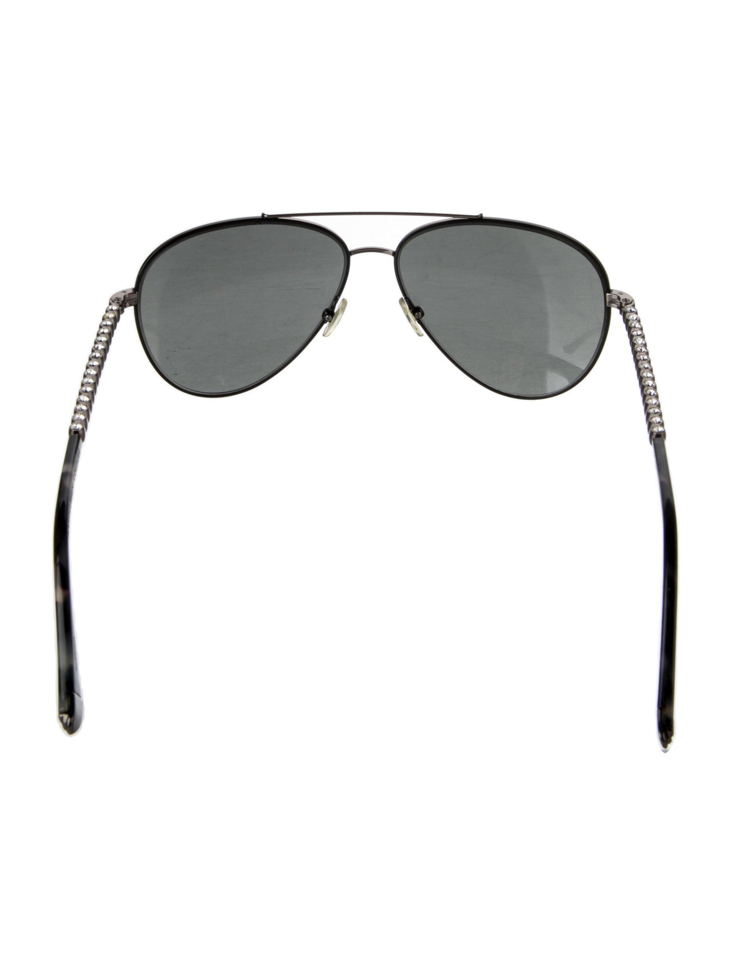 Judith Leiber Aviator Tinted Sunglasses
