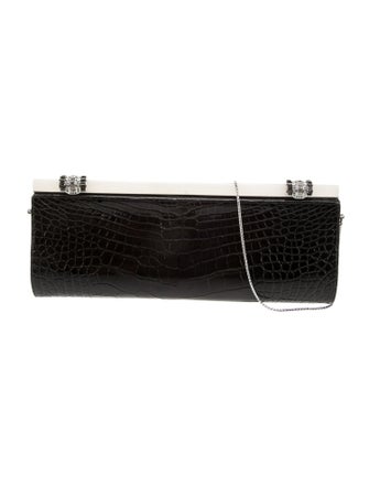 Judith Leiber Embossed Leather Minaudière