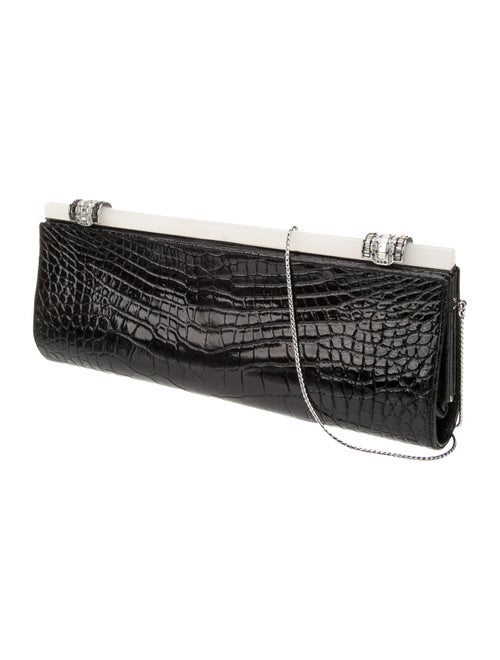 Judith Leiber Embossed Leather Minaudière