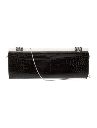 Judith Leiber Embossed Leather Minaudière