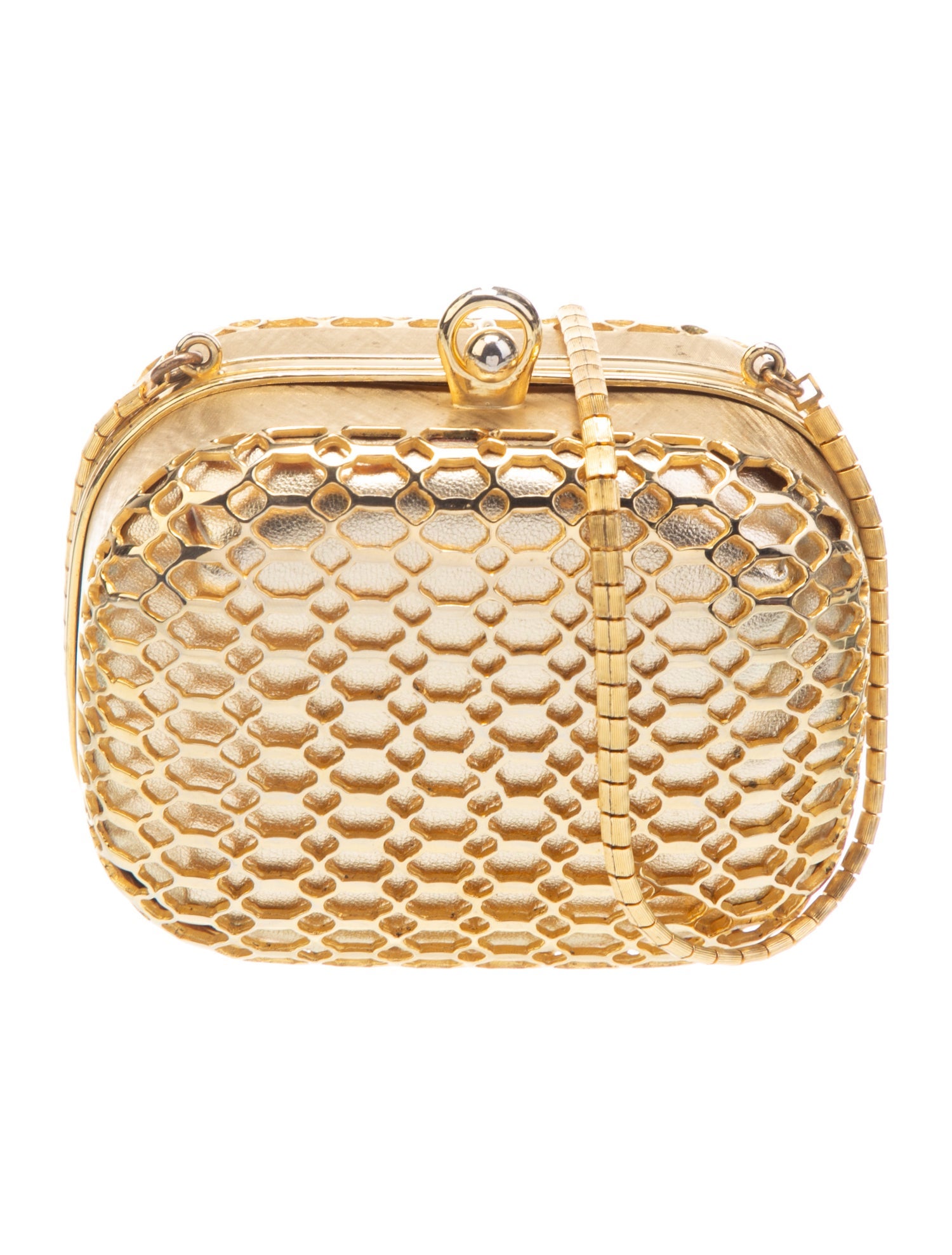 Judith Leiber Metal Minaudière