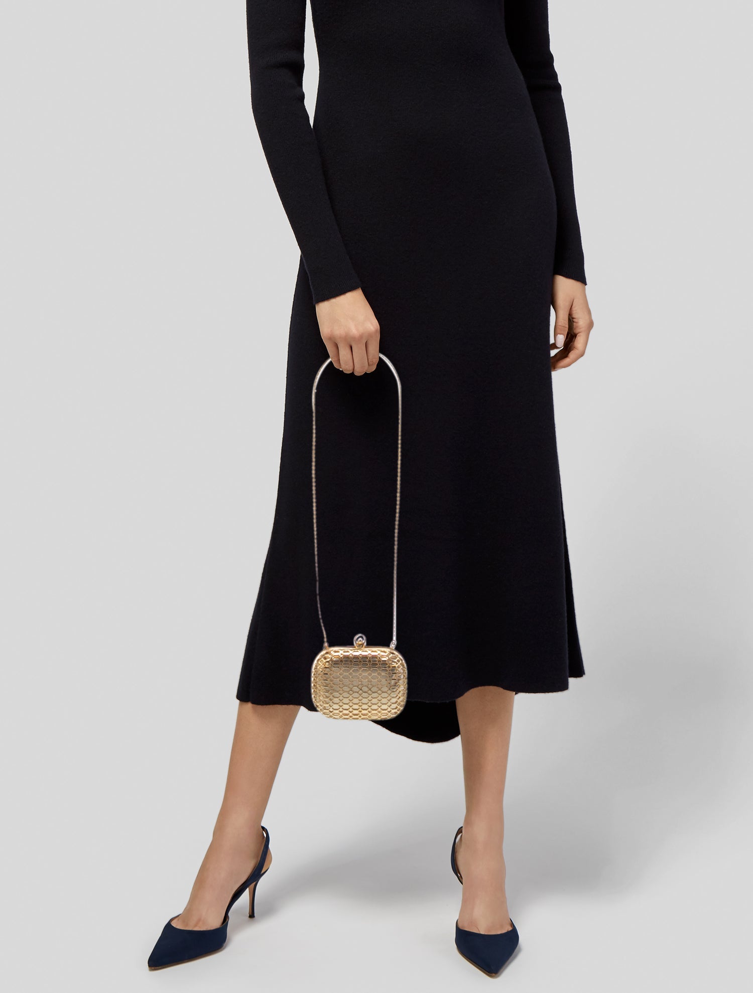 Judith Leiber Metal Minaudière