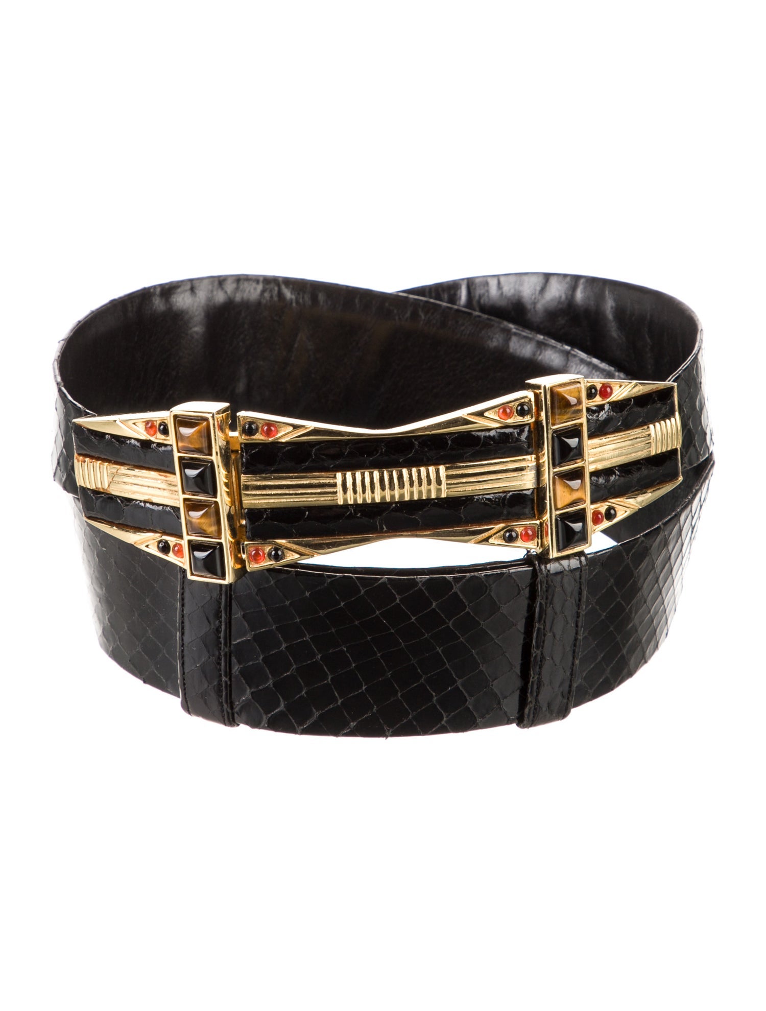 Judith Leiber Patent Leather Belt