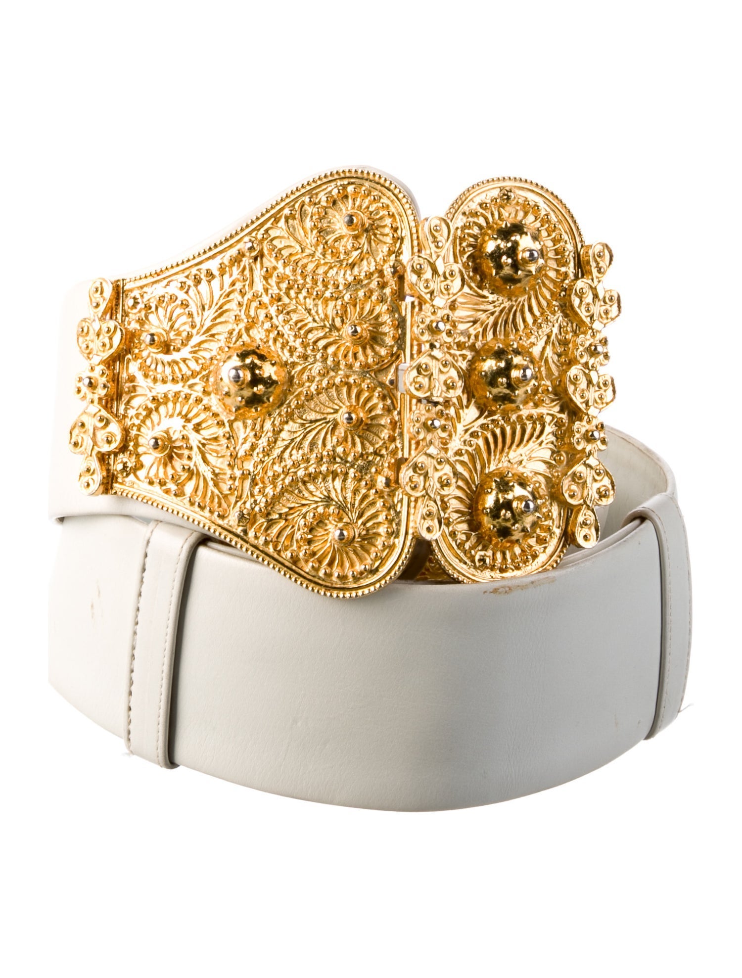 Judith Leiber Leather Waist Belt