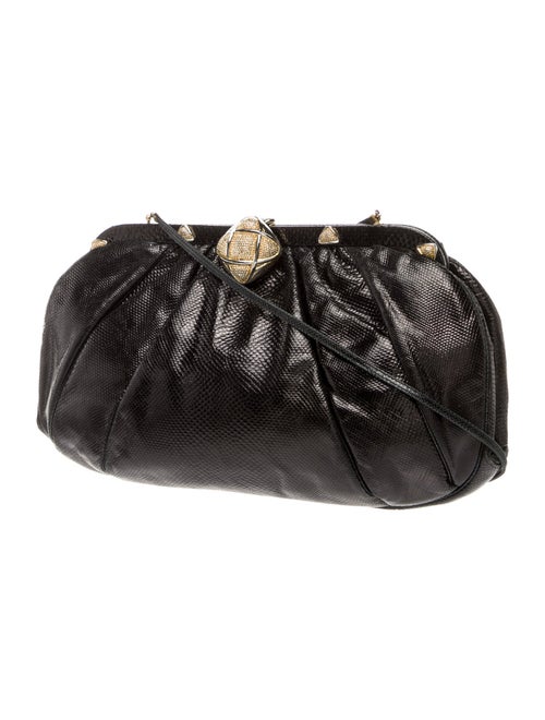 Judith Leiber Embossed Leather Evening Bag
