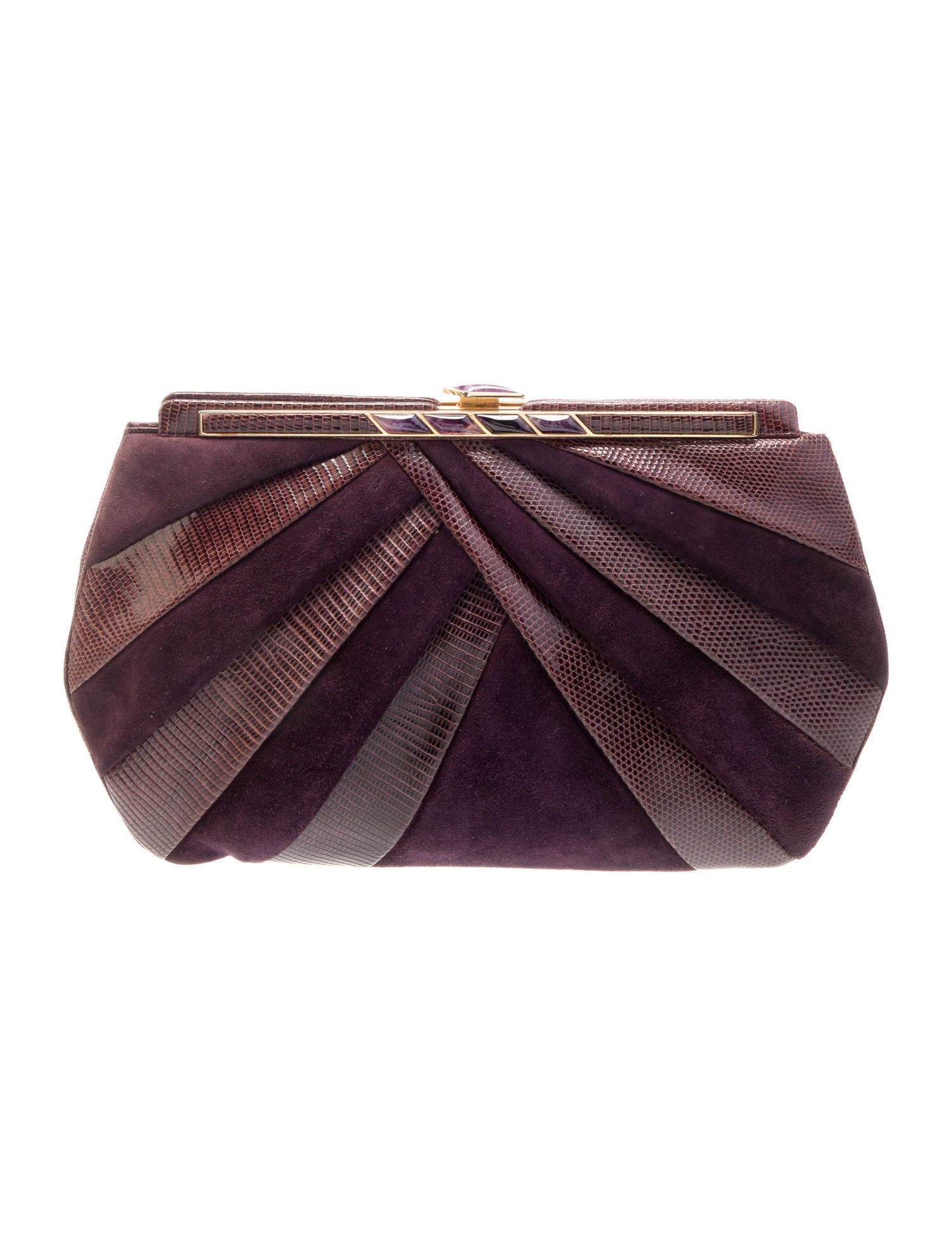 Judith Leiber Suede Evening Bag