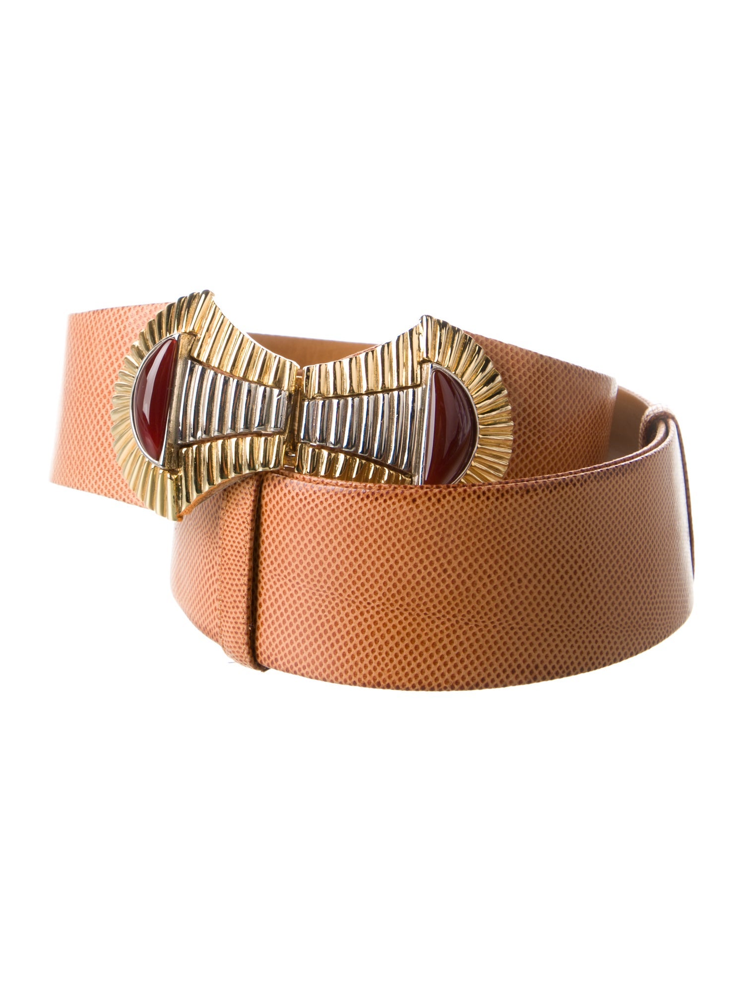 Judith Leiber Leather Waist Belt