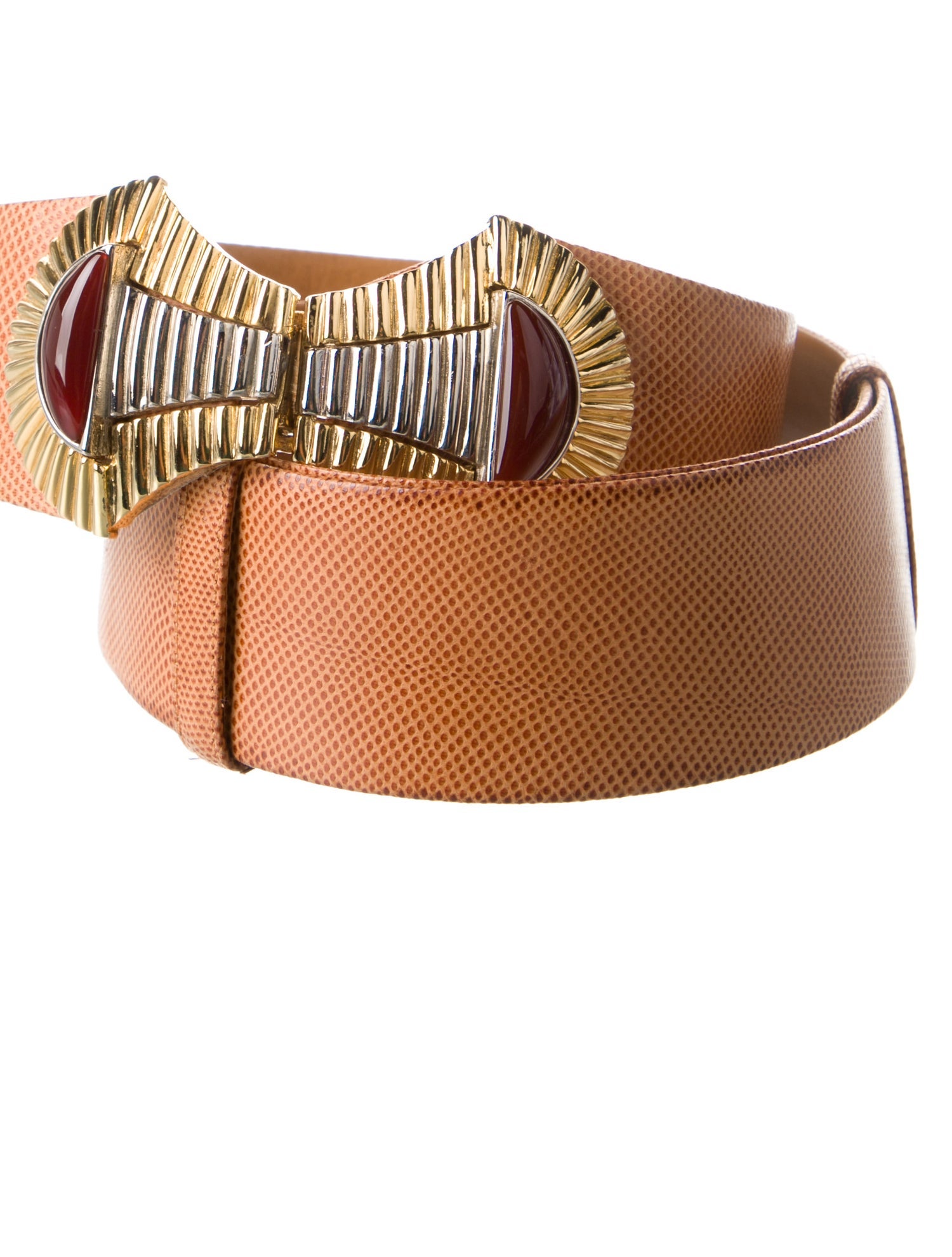 Judith Leiber Leather Waist Belt