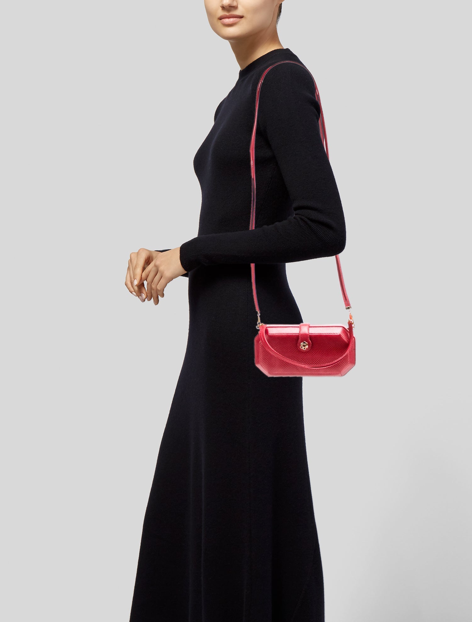 Judith Leiber Lizard Top Handle Bag