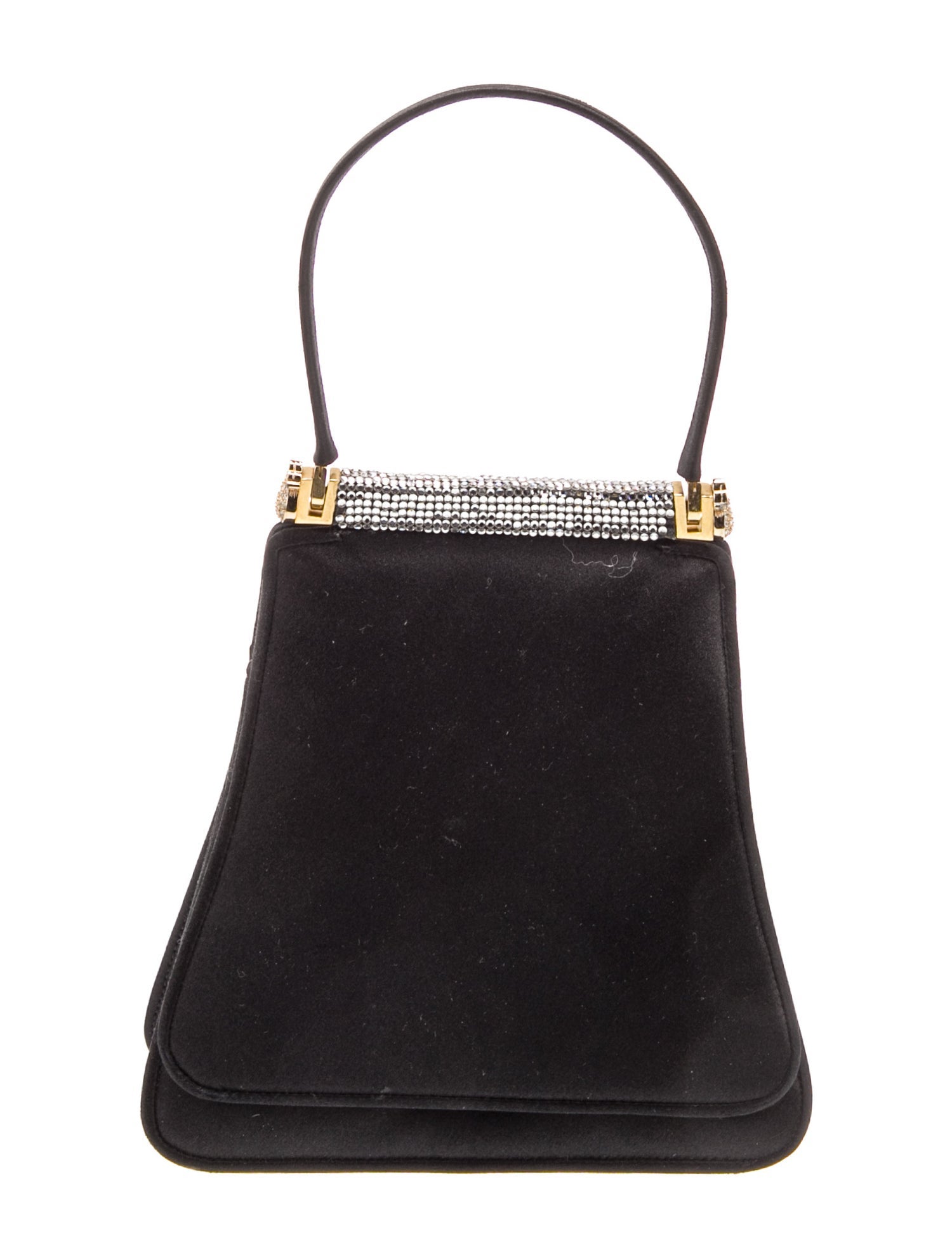 Judith Leiber Satin Top Handle Bag