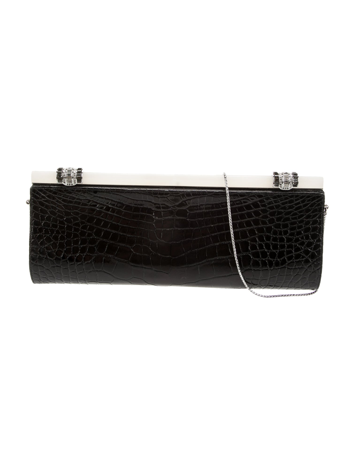 Judith Leiber Embossed Leather Minaudière