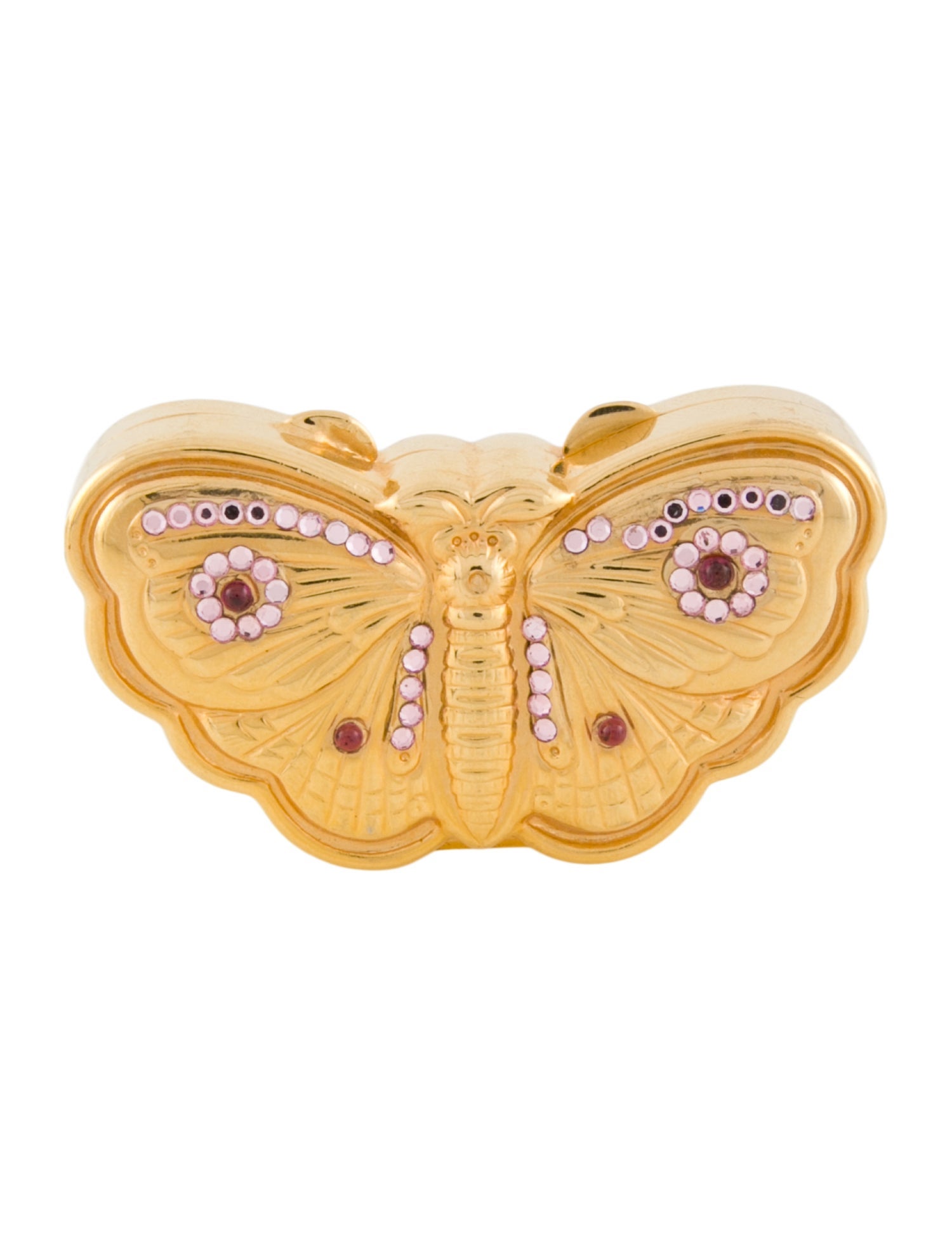 Judith Leiber Embellished Butterfly Pill Box