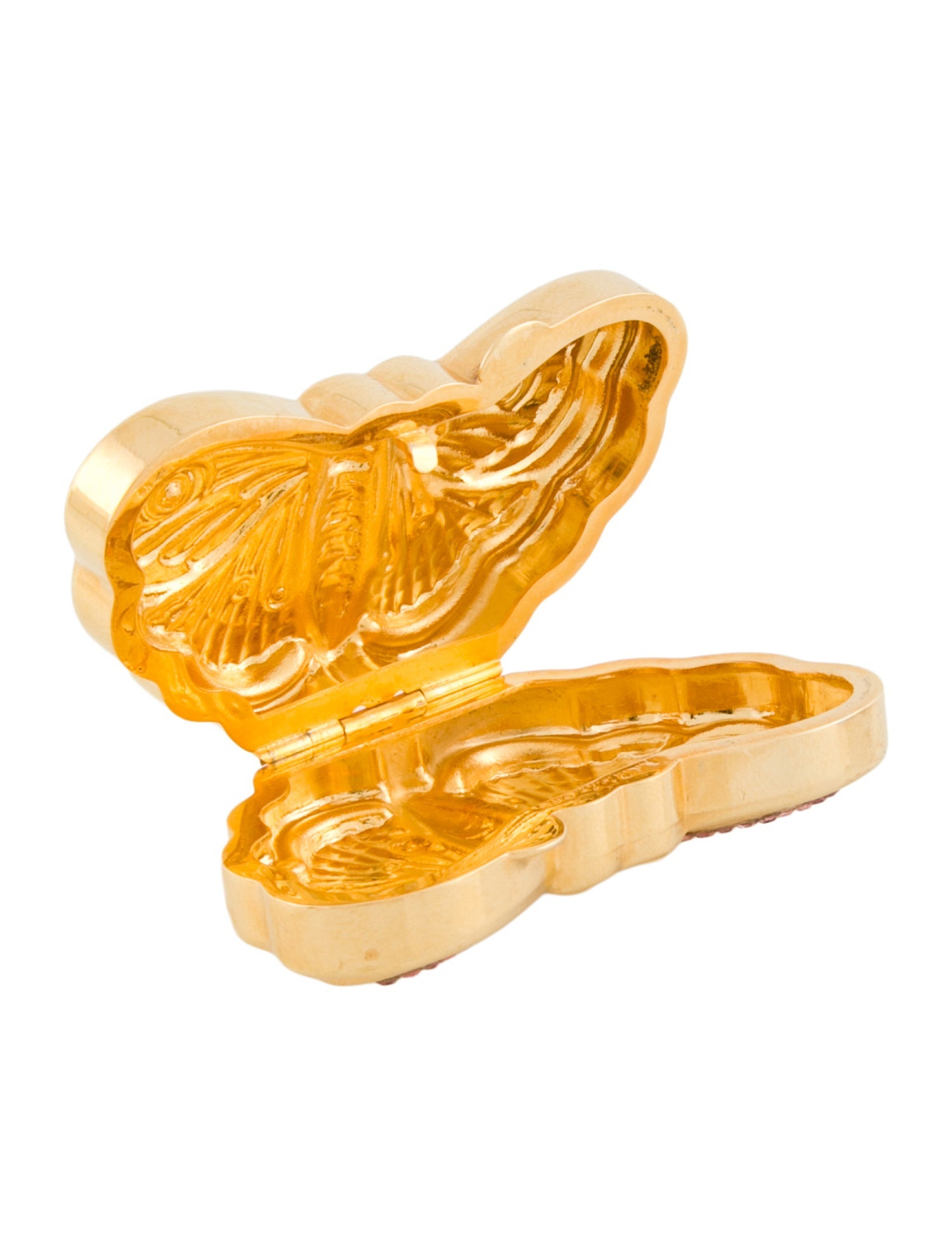 Judith Leiber Embellished Butterfly Pill Box