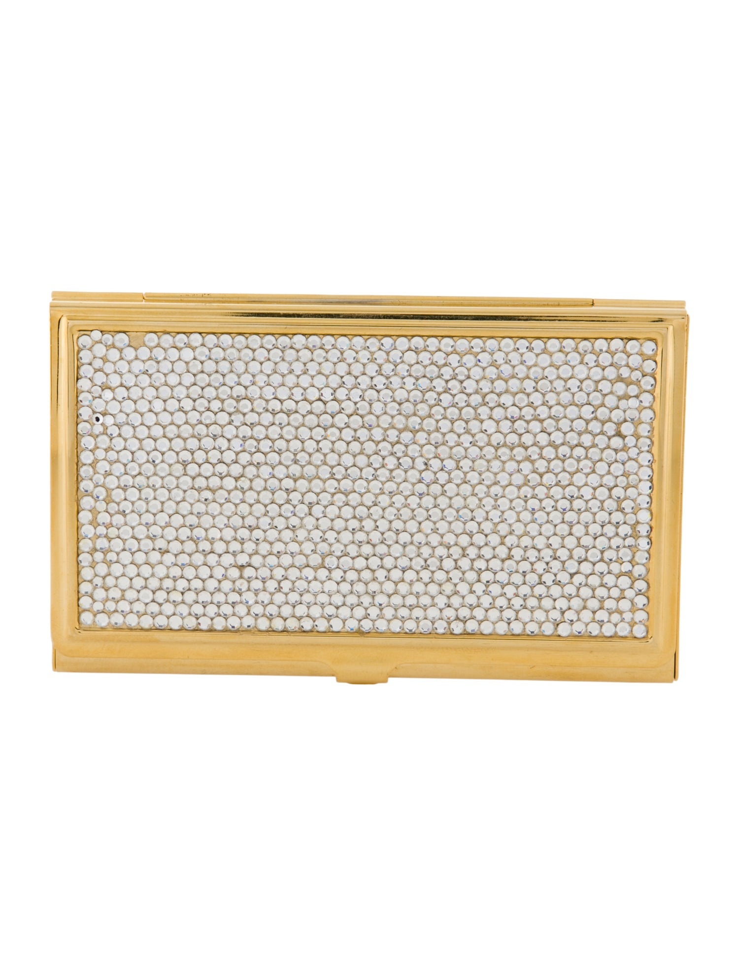 Judith Leiber crystal embellished card holder
