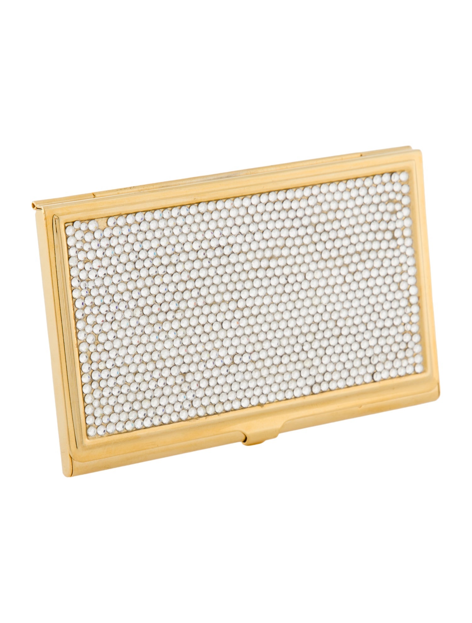 Judith Leiber crystal embellished card holder