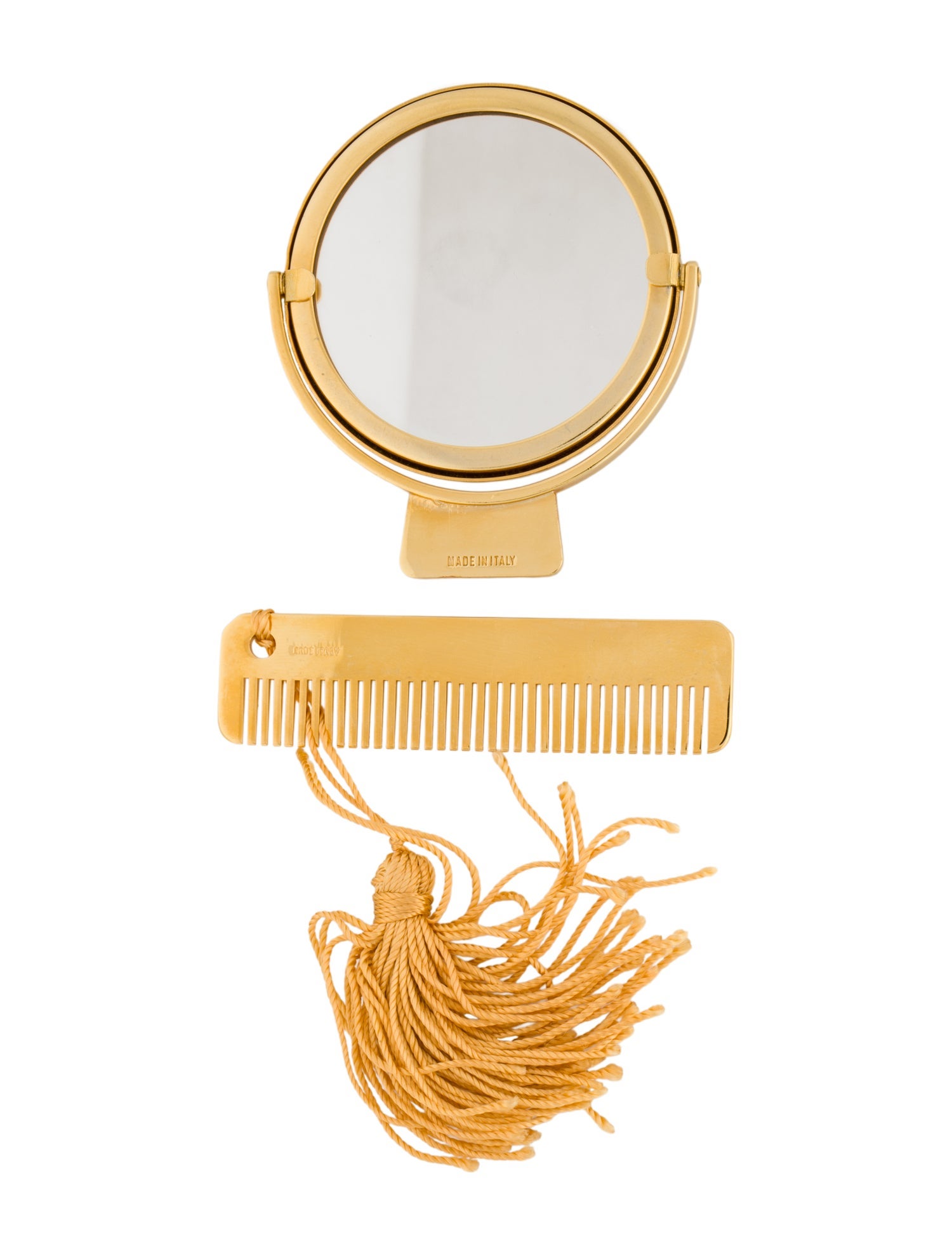 Judith Leiber Compact Comb and Mirror Set