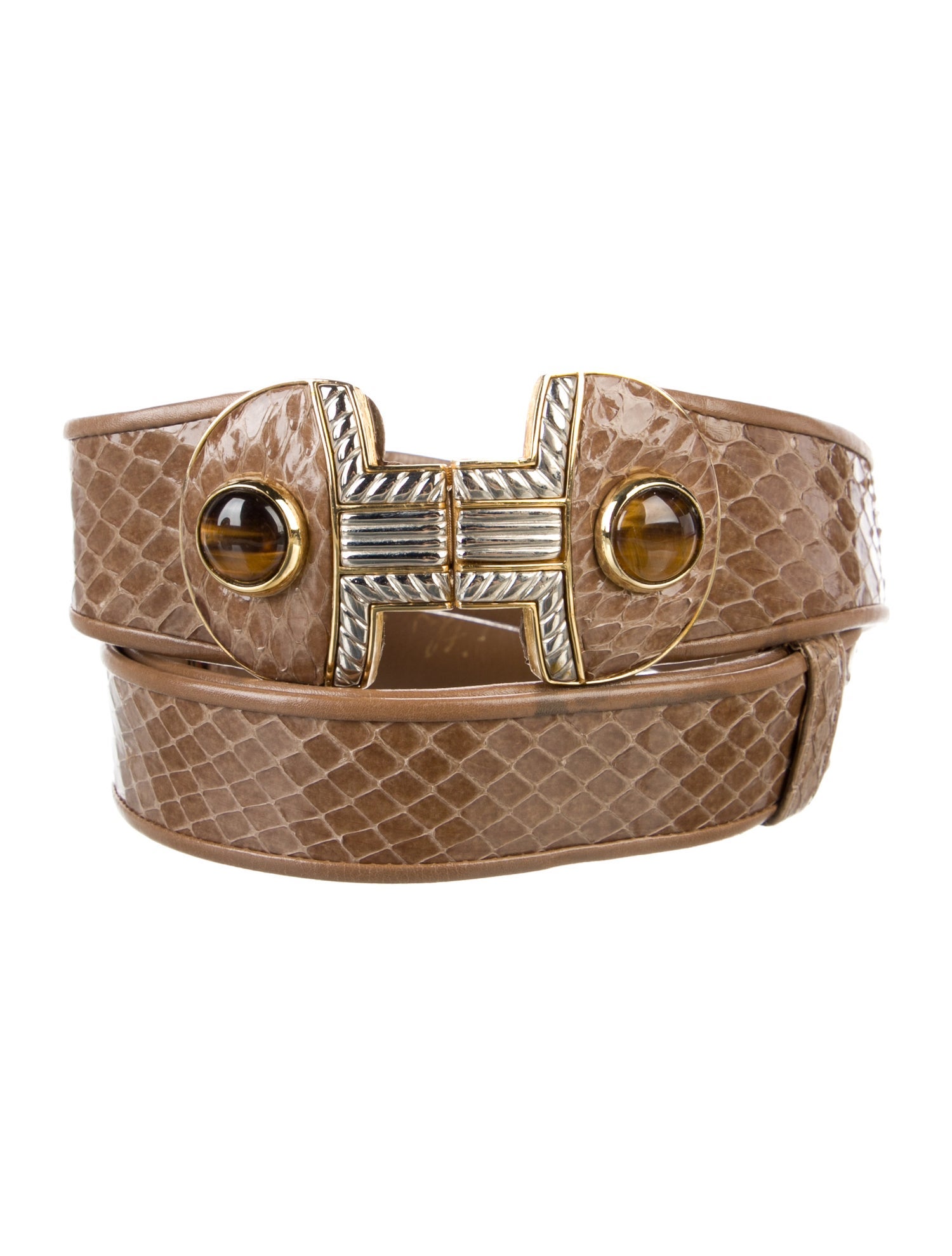 Judith Leiber Leather Waist Belt