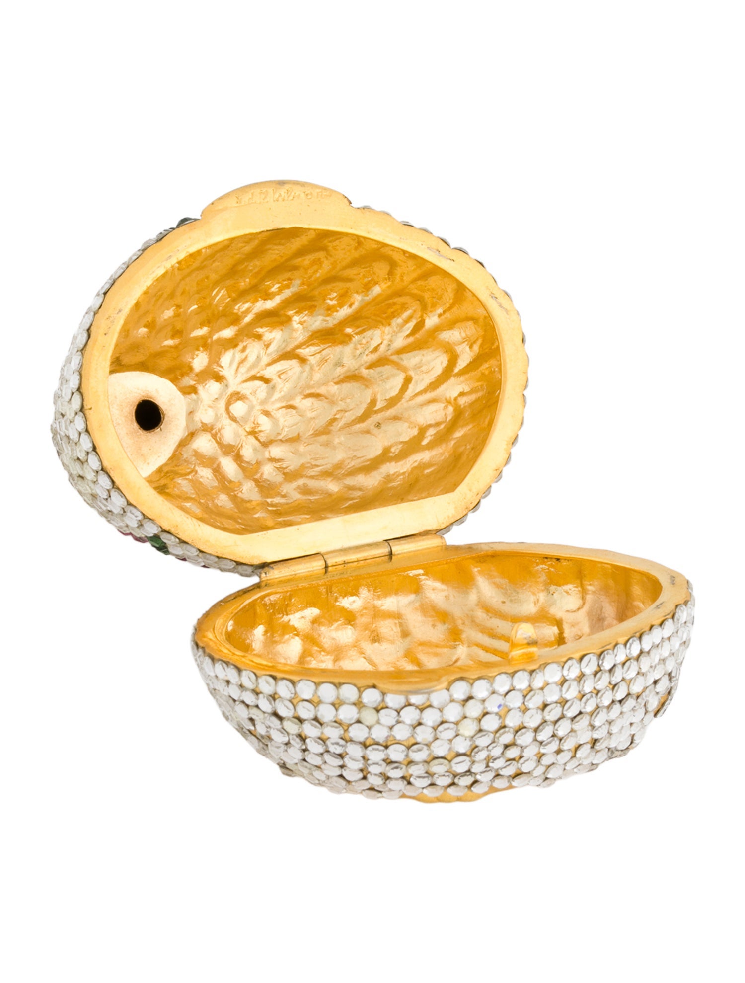 Judith Leiber Crystal Bird Pill Box