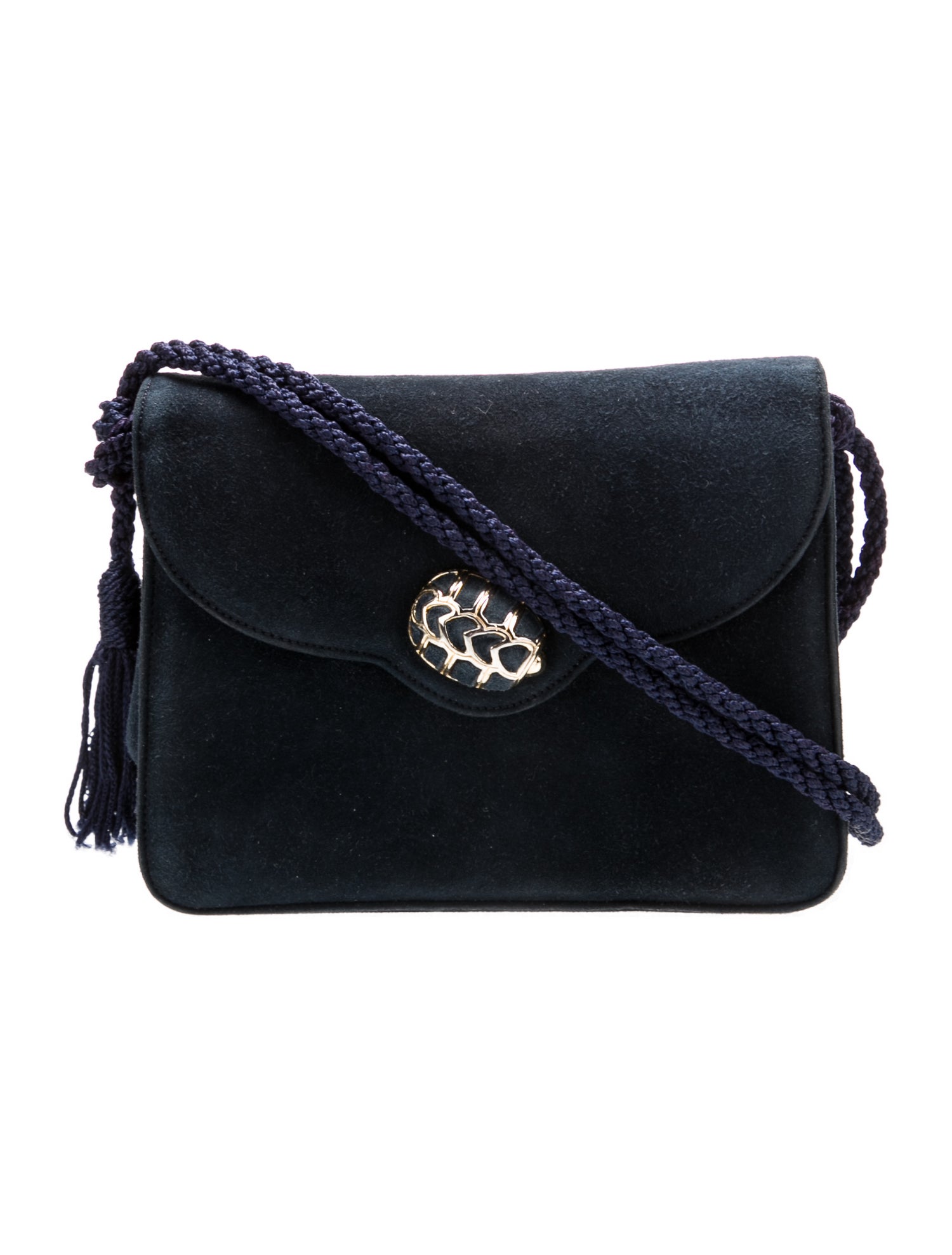 Judith Leiber Suede Shoulder Bag