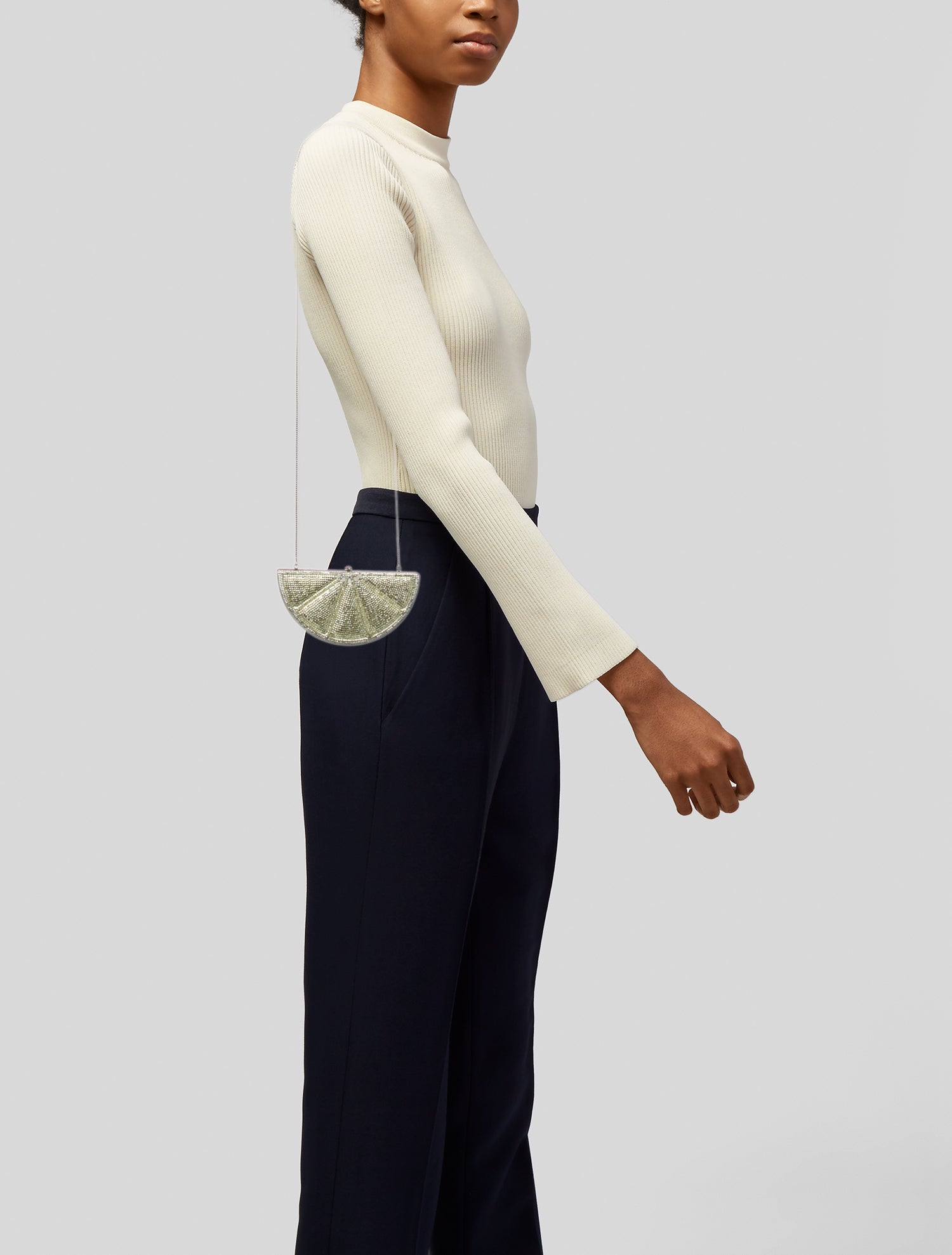 Judith Leiber Crystal Lemon Slice