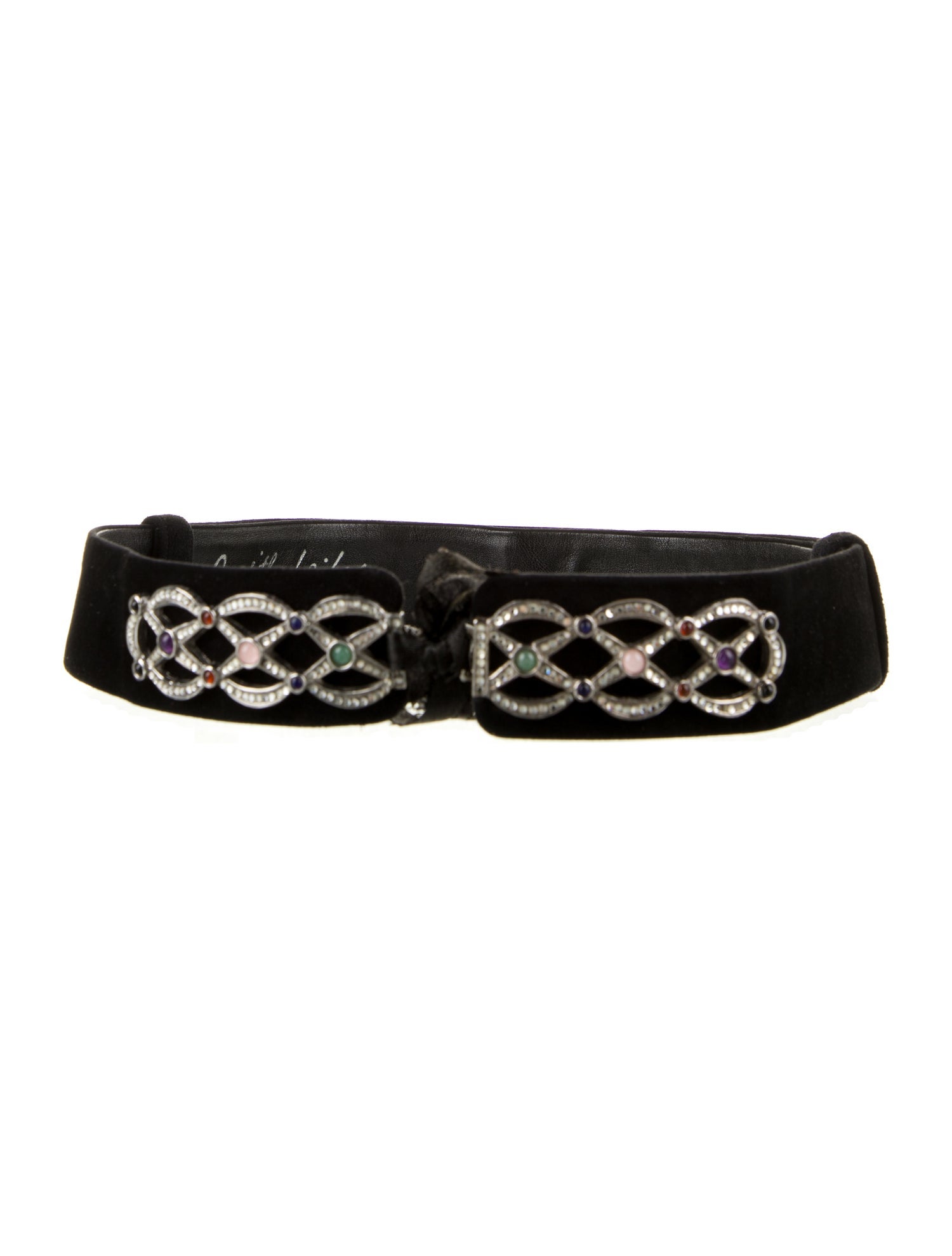 Judith Leiber Leather Waist Belt
