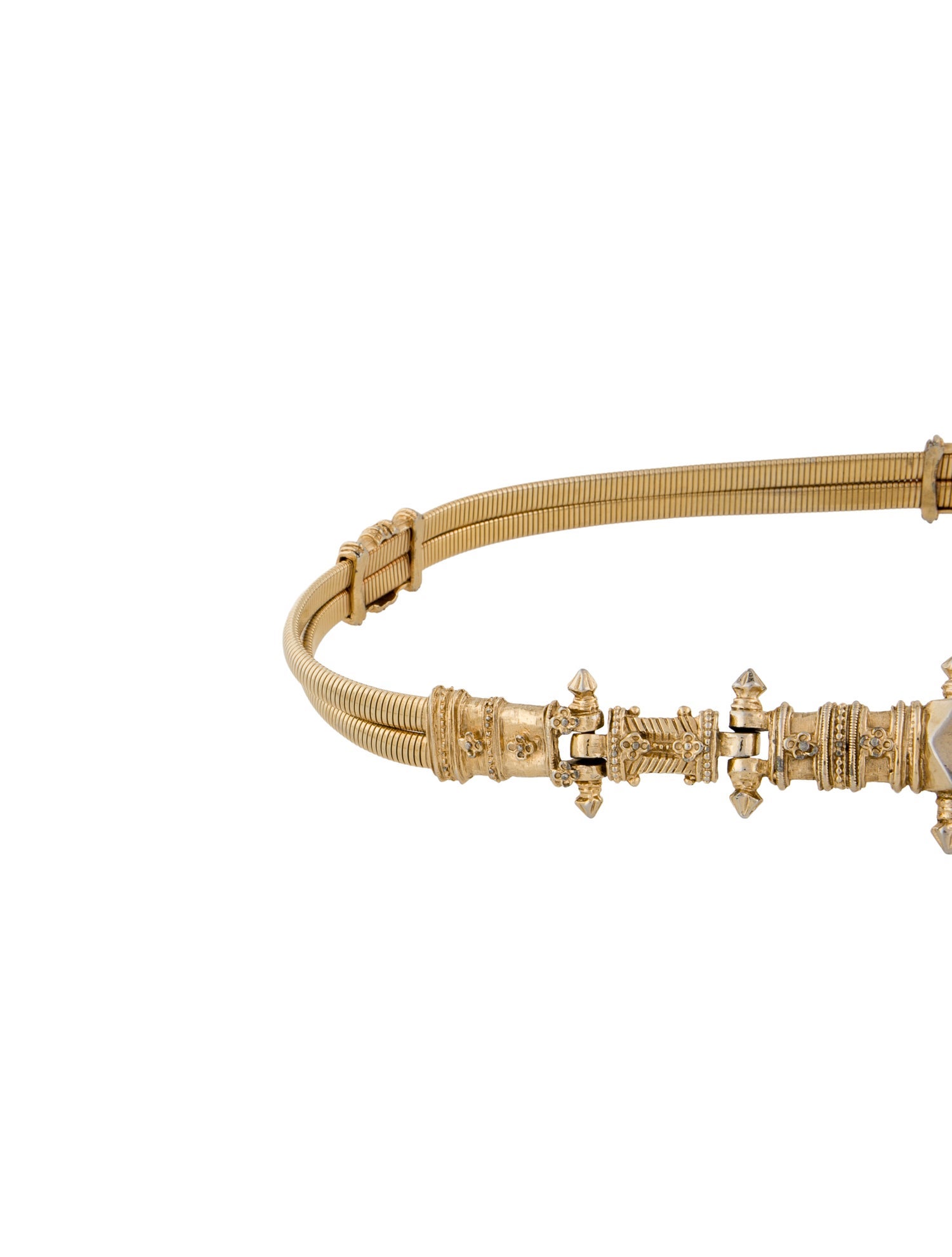 Judith Leiber Skinny Metal Waist Belt