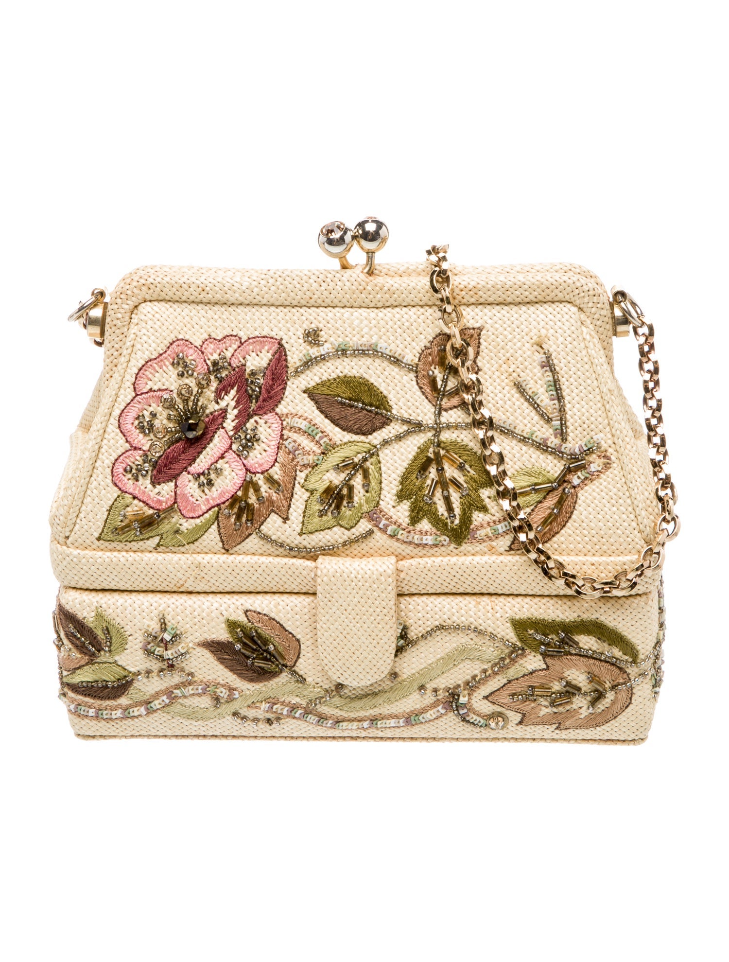 Judith Leiber Straw Minaudière