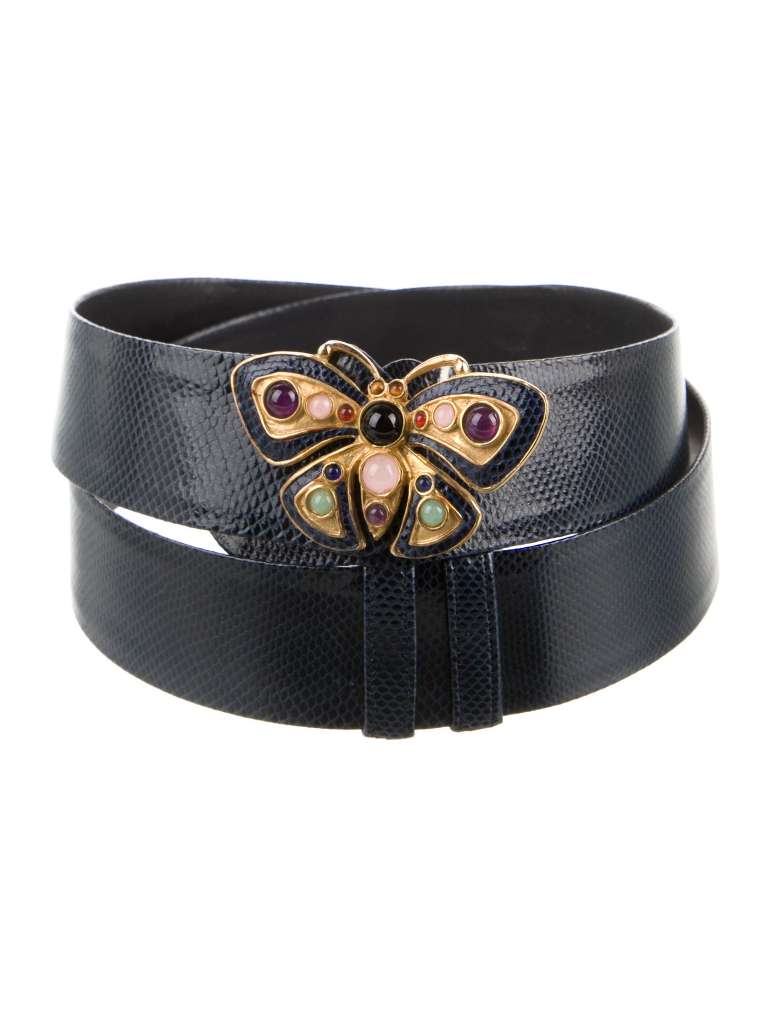 Judith Leiber Leather Belt